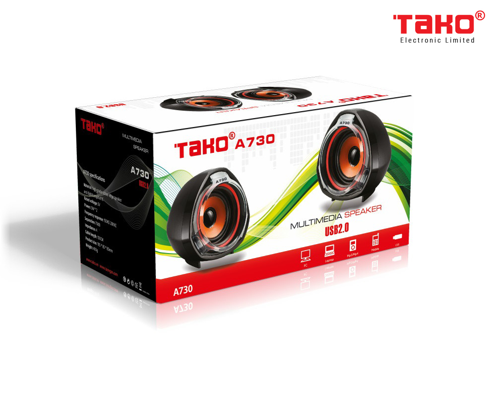 Loa Vi Tính 2.0 TAKO A730 - Hàng Chính Hãng