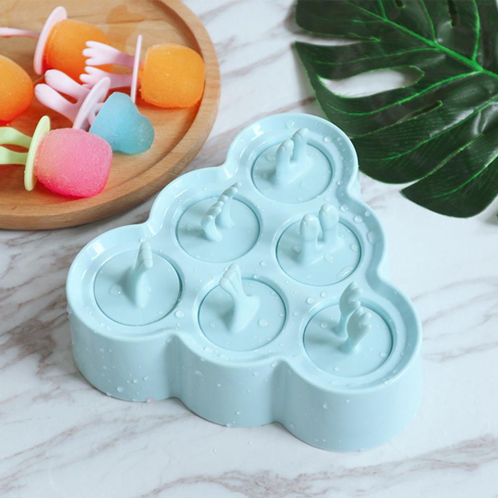 Khuôn làm kem tại nhà 6 ngăn bằng silicon