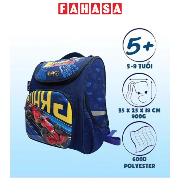 Ba Lô Chống Gù Fancy World- F1Car - SmartKids B-030 - Màu Xanh Đậm