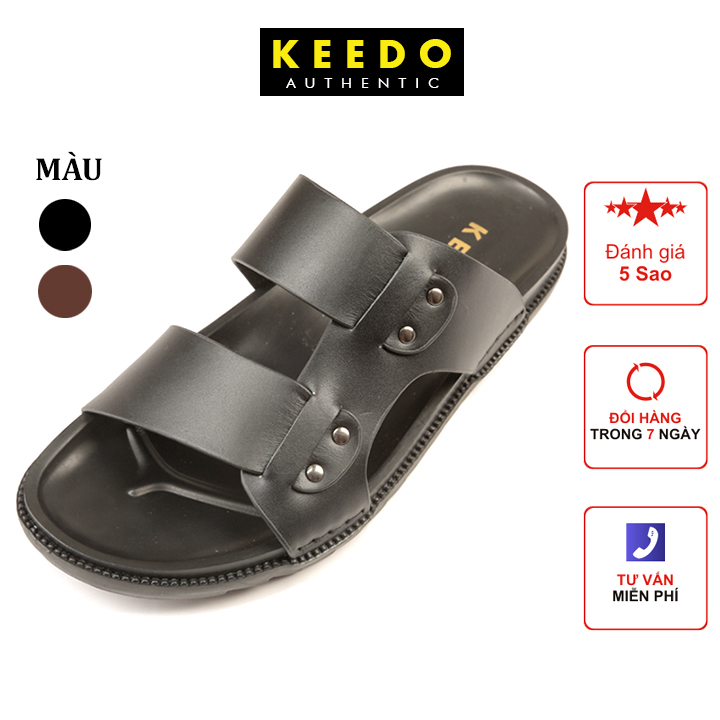 Dép 2 quai ngang cao cấp KEEDO BH01014