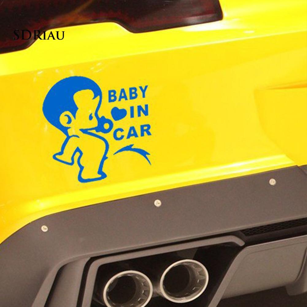 Miếng Dán Xe Ô Tô Trang Trí Hình Chữ Baby In Car