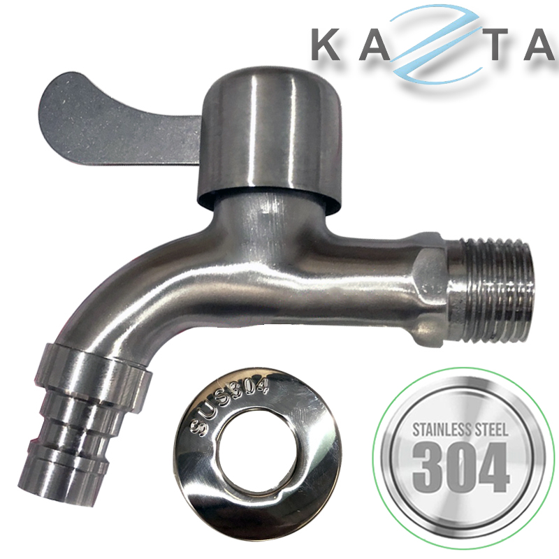 Vòi hồ gắn tường KAZTA KZ-VH01 inox SUS304