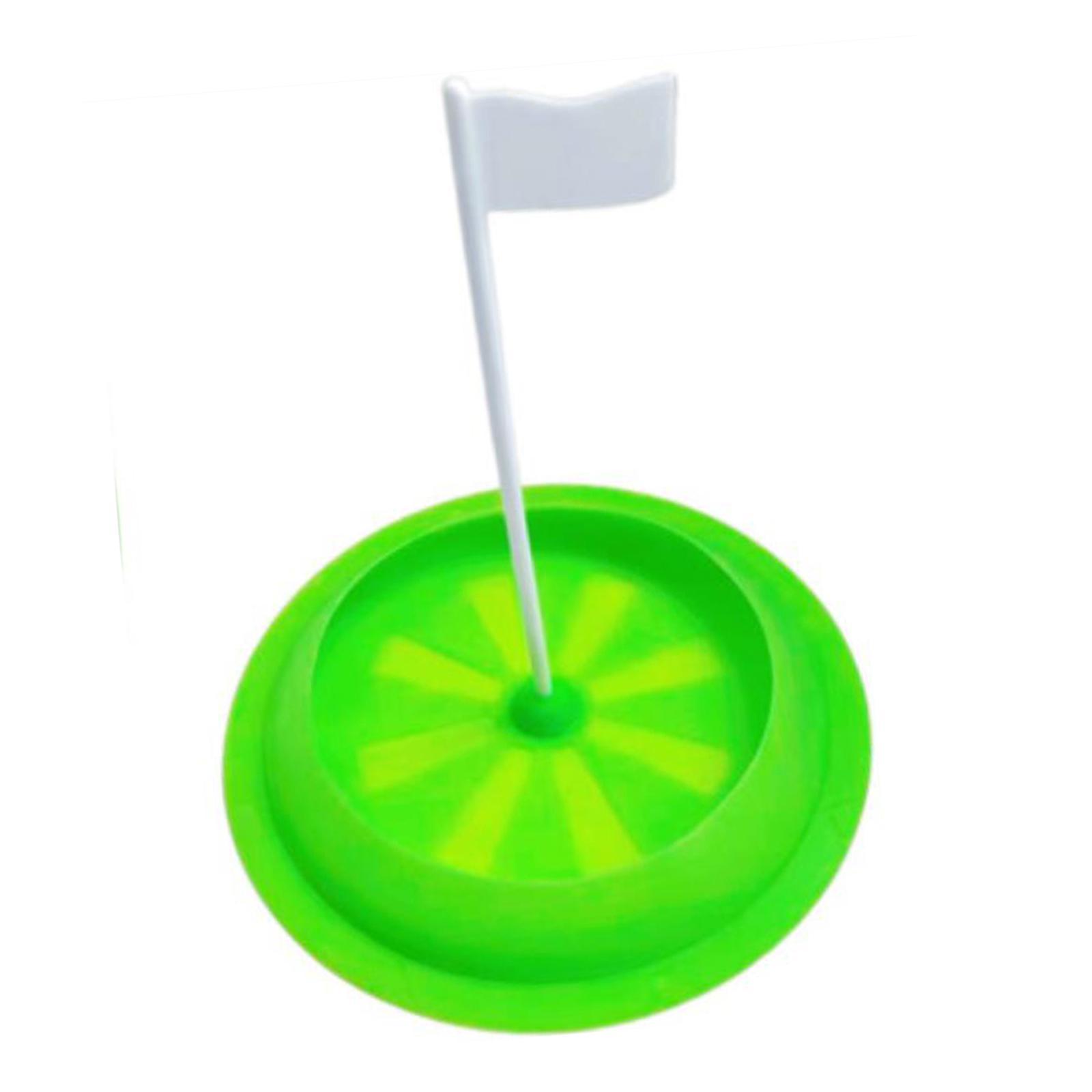 Golf Putting Cup Golf Training Aid Unisex Game with Flag Silicone Tool Practice Golf Putting  for Golf Office Training Yard Backyard