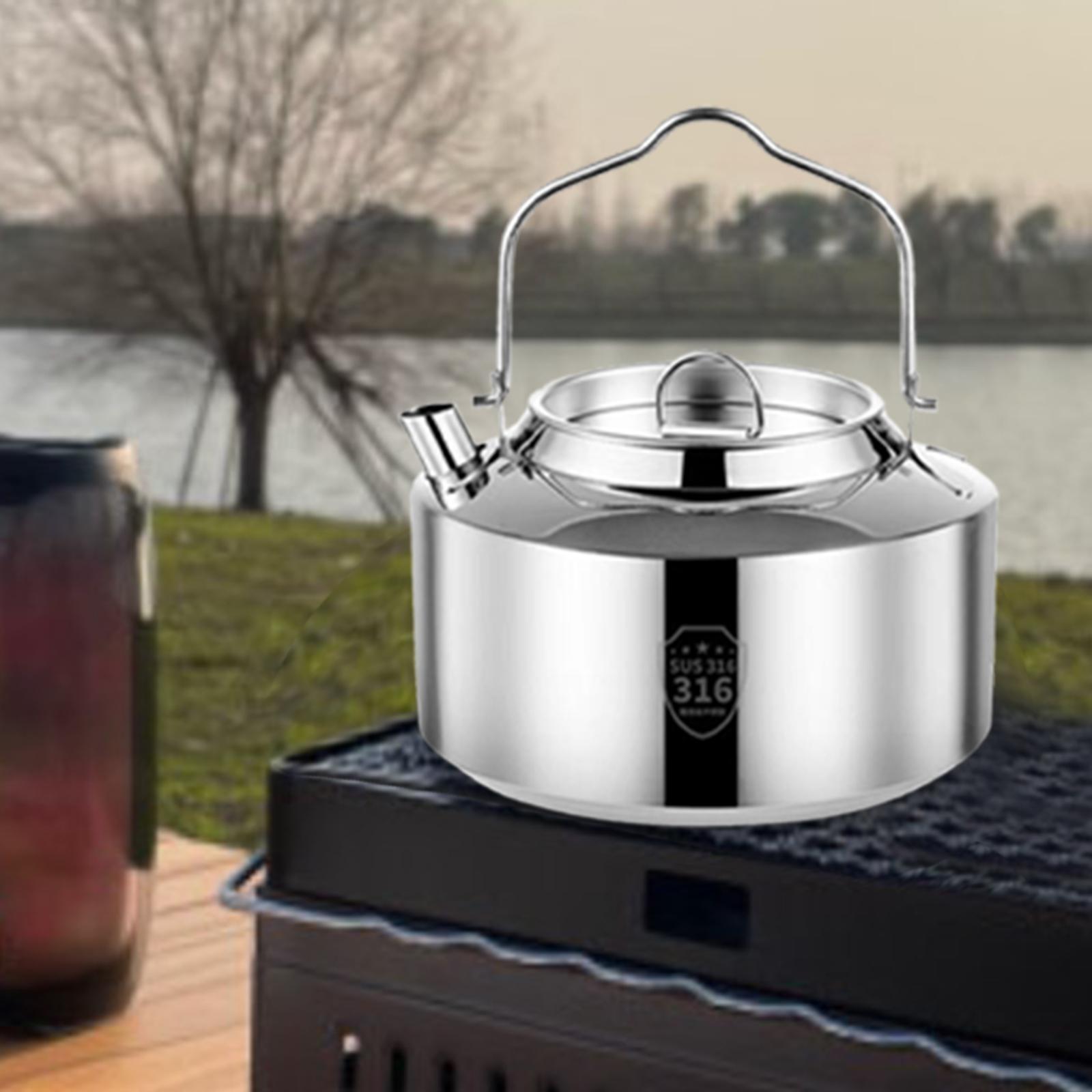 Camping Water Kettle Coffee Pot Mountaineering Camp Hiking Travel Tea Kettle
