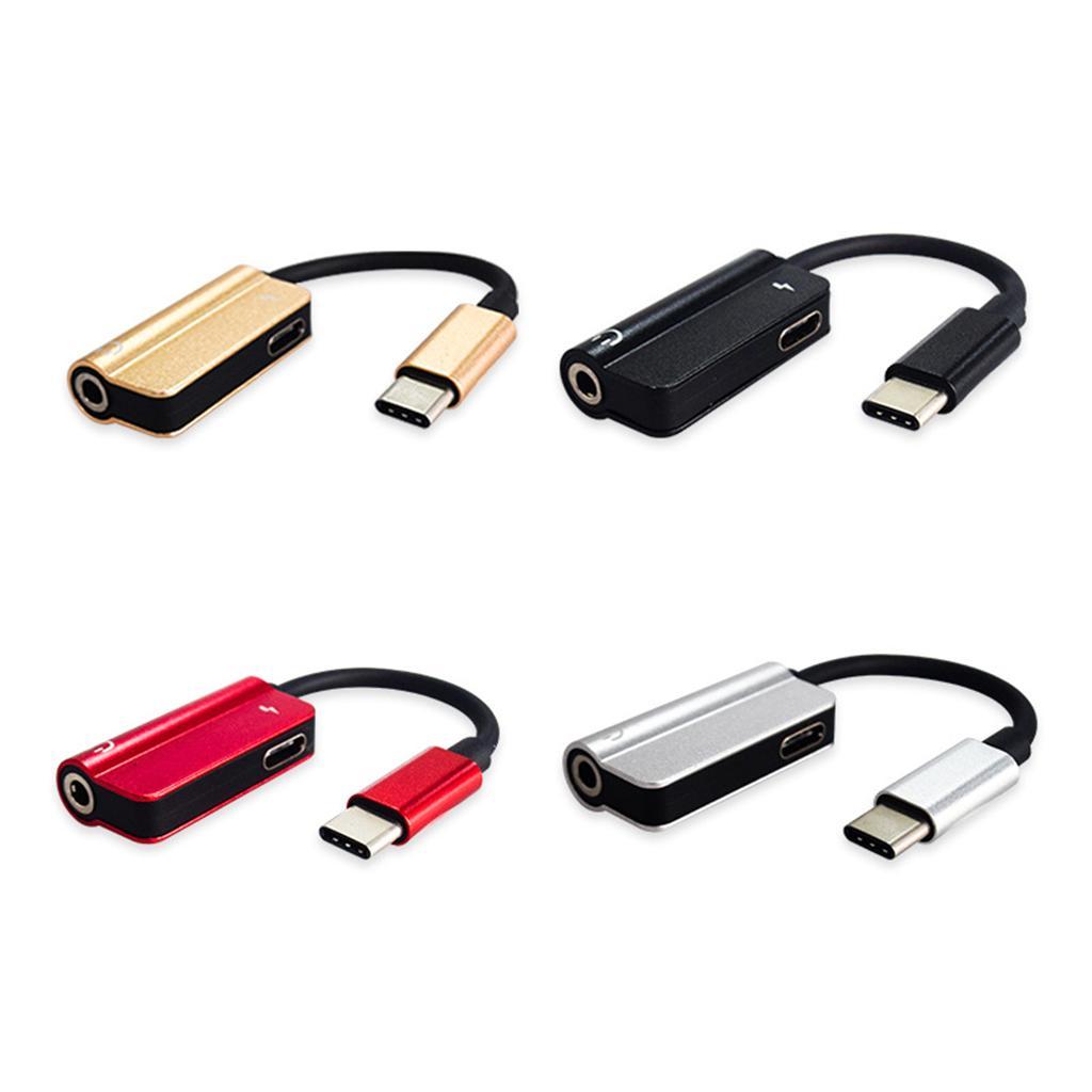 To 3.5mm Headphone Audio Adapter and Charging Cable