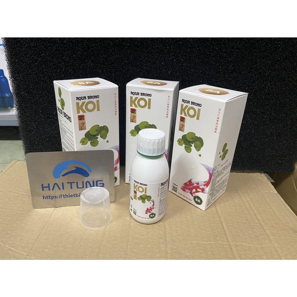 Chế phẩm số 8A - phòng và đặc trị nấm cá koi AQUA BRONO sản phẩm của AquaKoi lọ 100ml