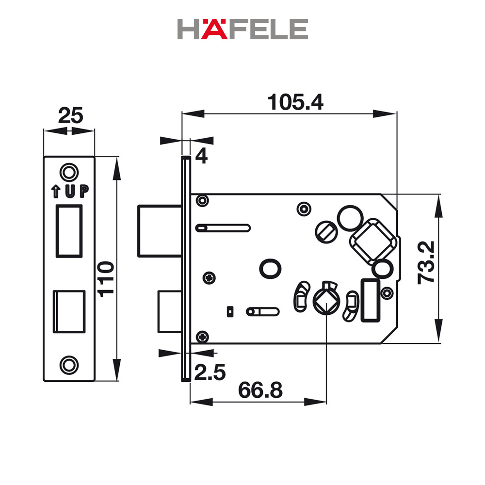 Khóa điện tử Hafele DL7900 (Hàng chính hãng)