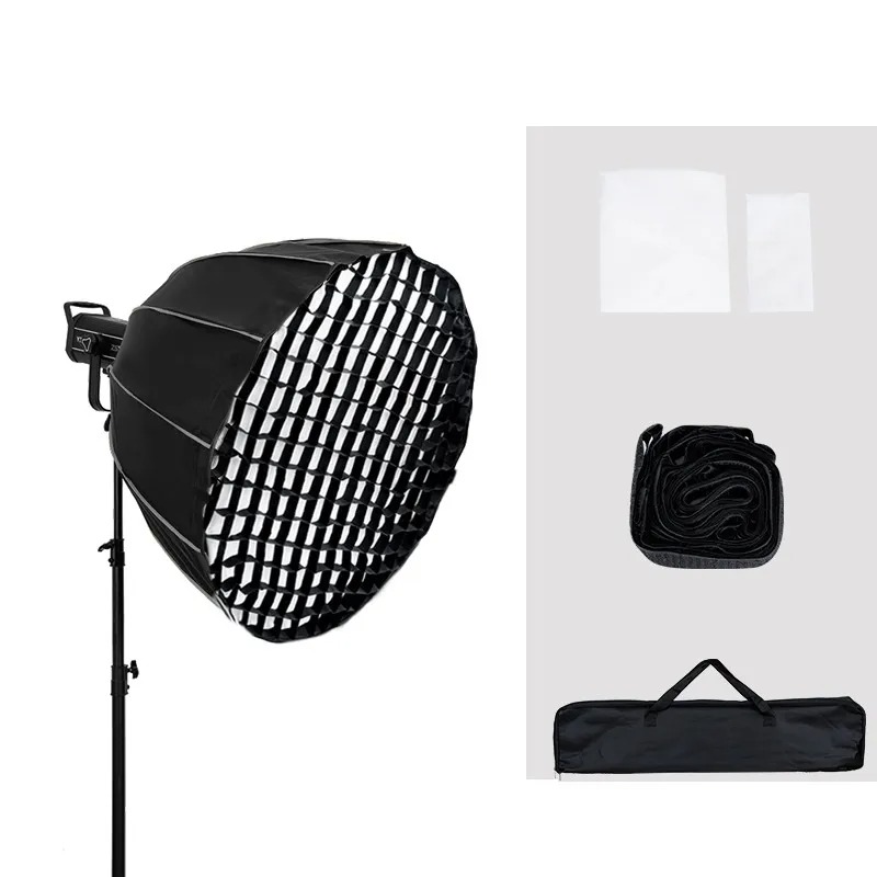 Softbox Lồng Tản Sáng Parabolic 90cm Có Lưới Grid Thao tấc nhanh Dùng cho Ngàm Bowens