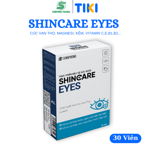 [Hộp 30 viên] Viên Uống SHINCARE EYES - Hỗ trợ cải thiện thị lực, Hỗ trợ giảm các triệu chứng khô mắt, mỏi mắt, nhìn mờ - SHINPOONG PHARMA