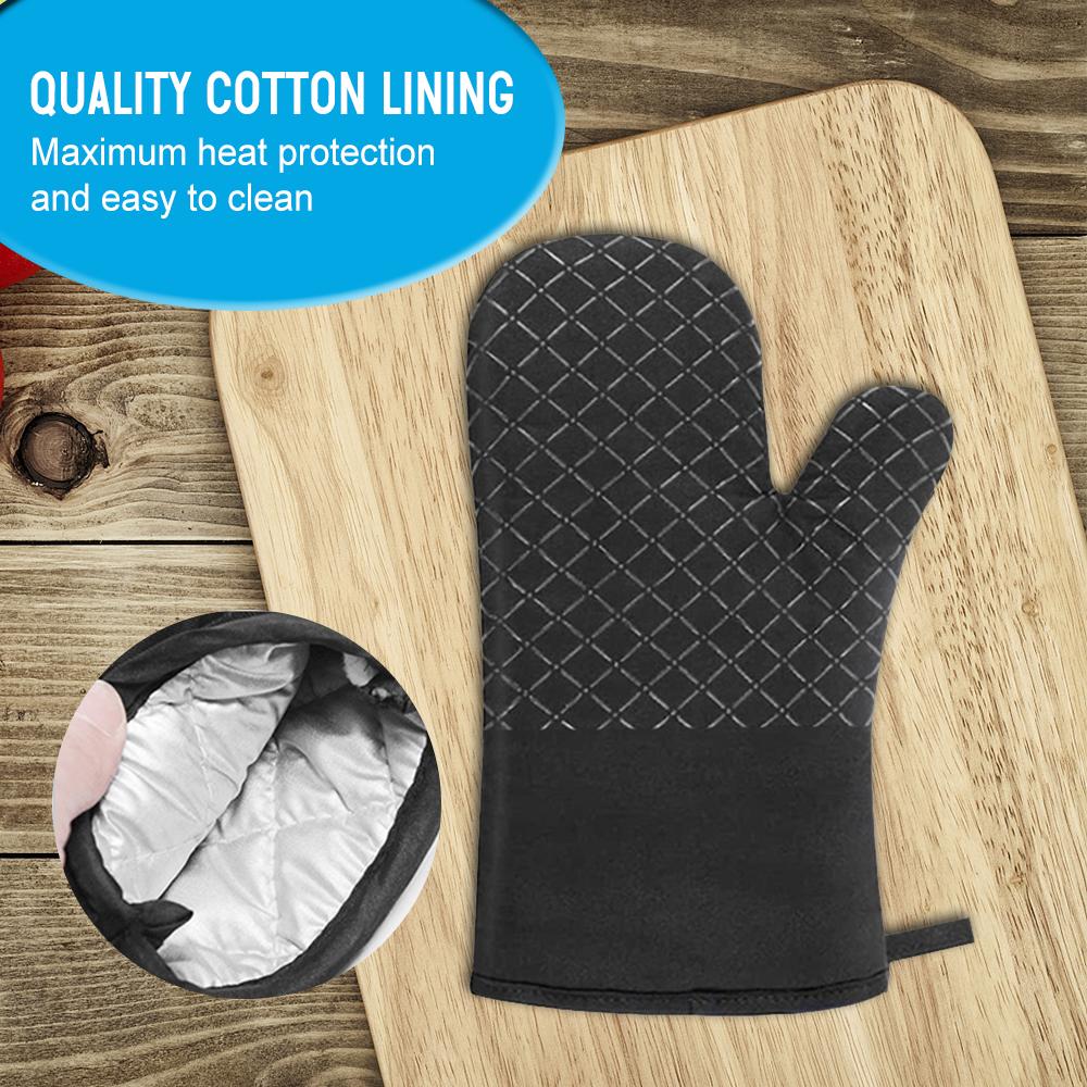 Bộ găng tay lót nồi gồm 4pcs cho lò nướng, BBQ và các món nóng