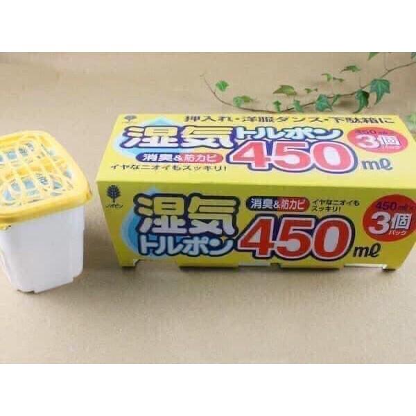 Combo 3 hộp hút ẩm 450ml Nhật Bản