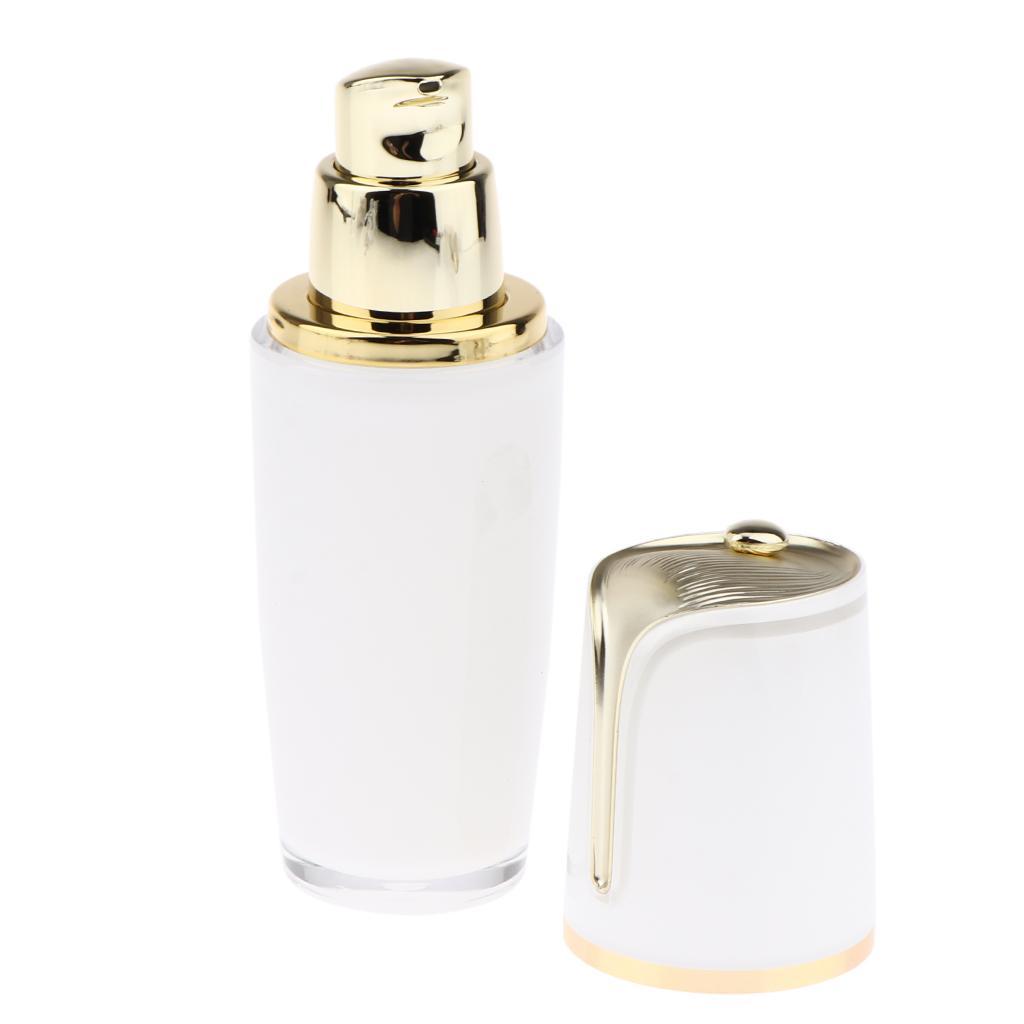 Empty Refillable Acrylic Pump Press Bottle Container Jar for Lotion