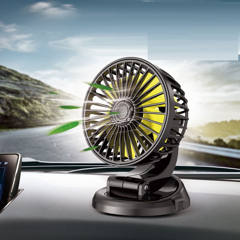Quạt mini xoay 360 độ trên ô tô gió siêu mạnh