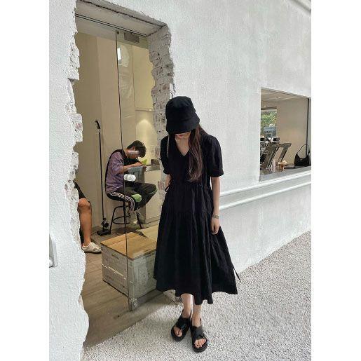 TOBE1SHOP Váy trắng nữ 2023 mùa hè người đàn ông nhỏ thắt lưng hiển thị gầy cao cấp cảm giác mối tình đầu Pháp trà nghỉ váy dài