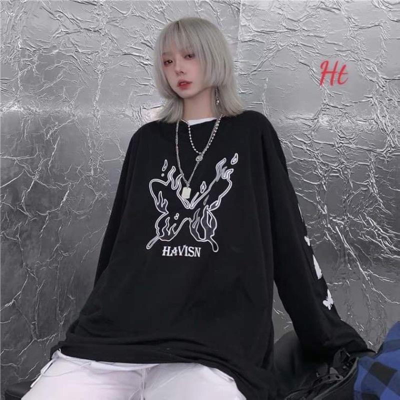 Áo thun dài tay bướm Havi da cá H2