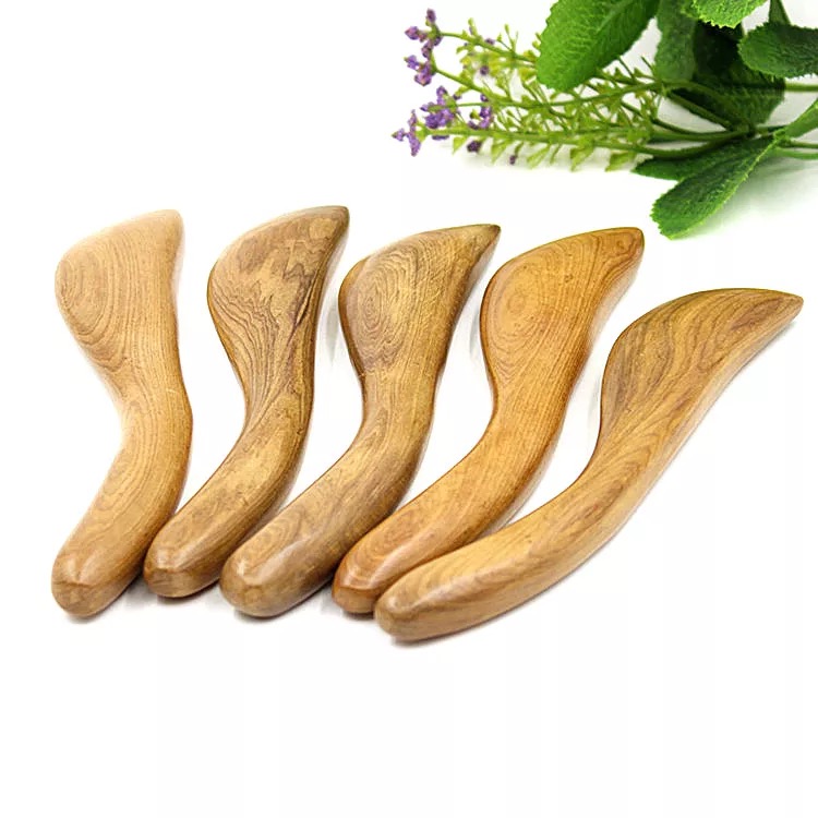 Combo 2 Dụng Cụ Cạo Gió Mát xa - ấn huyệt bằng Gỗ Bách Xanh hình chữ S ️ Giúp lưu thông khí huyết, giảm căng thẳng, mệt mỏi