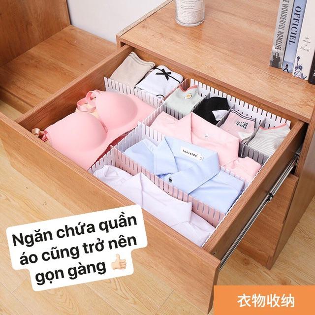 Set 4 miếng nhựa chia ngăn tủ tiện lợi