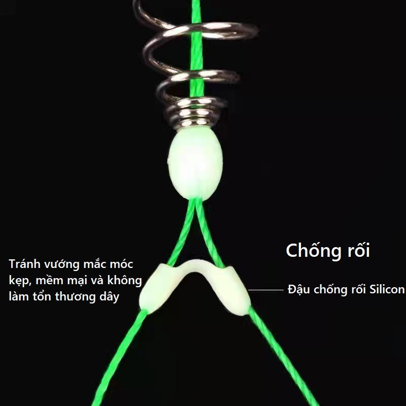 Bộ Thẻo Câu Cá Buộc Sẵn Lưỡi Đôi Câu Đài PKK05 Chất Liệu Dù Cao Cấp Có Huỳnh Quang Phát Store