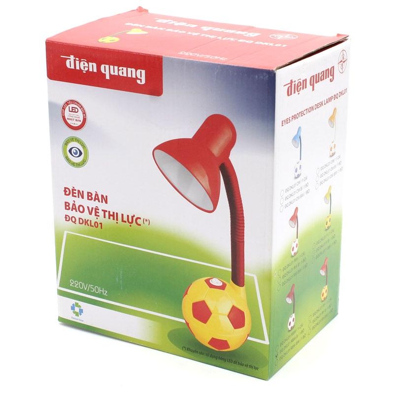 Đèn Bàn Điện Quang - Kiểu Trái Banh, Đỏ Trắng, Có Bóng - ĐQ DKL01 RW B