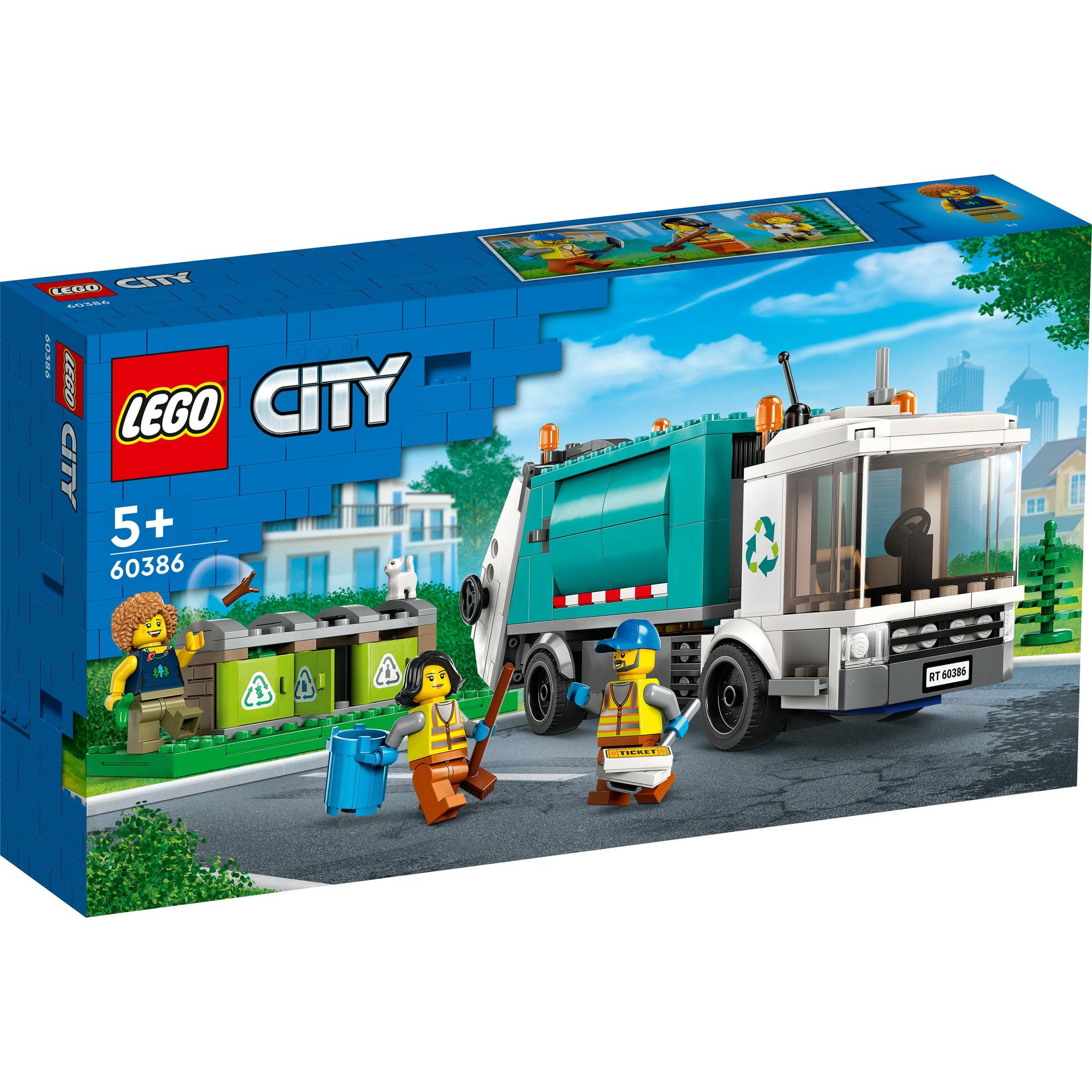 LEGO City 60386 Xe Rác Tái Chế (261 Chi Tiết)
