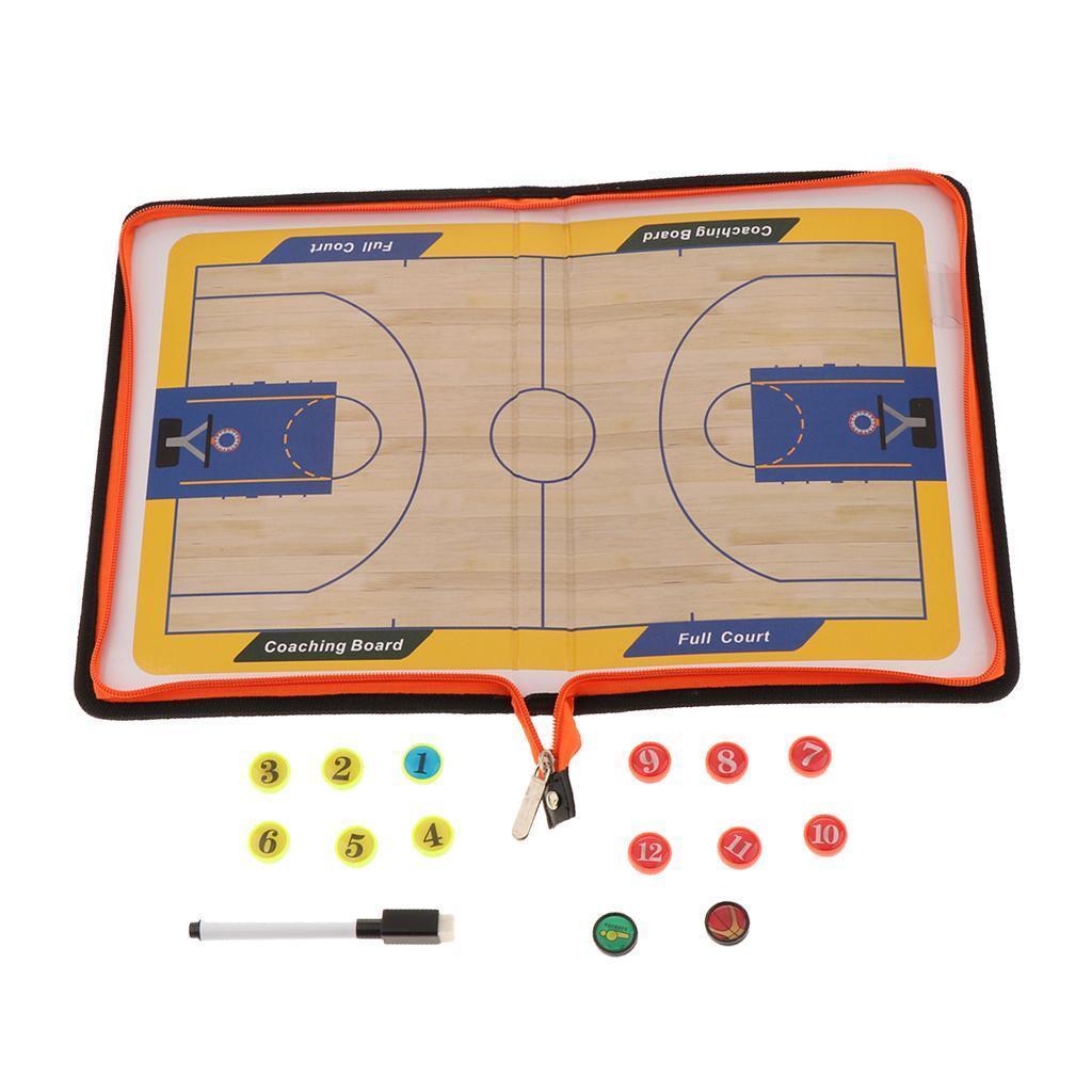 Basketball Football   Soccer  Clipboards Foldable  Teaching Aids Coaches Leather Equipment