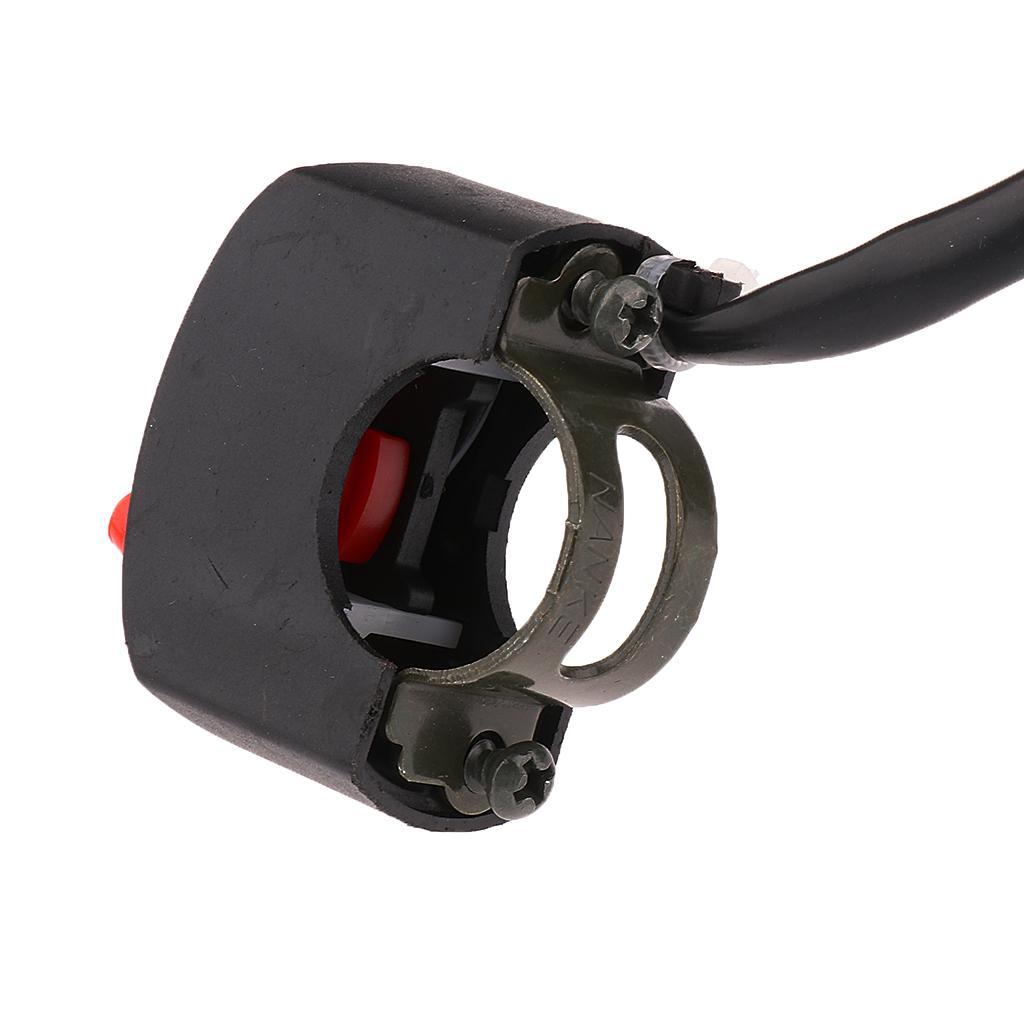 2X Motorcycle Handlebar Headlight On Off Kill Switch