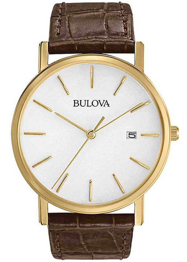 Đồng Hồ Nam Bulova Dây Da 97B100 - Mặt Trắng