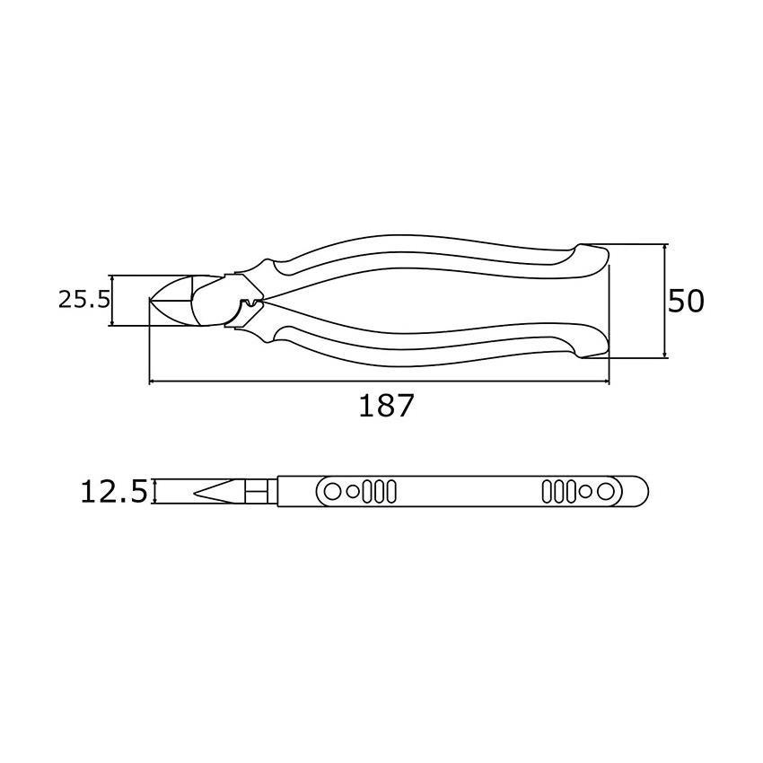 Kìm cắt đa năng Victor 175mm lưỡi mỏng ZV80-175 – Made In Japan