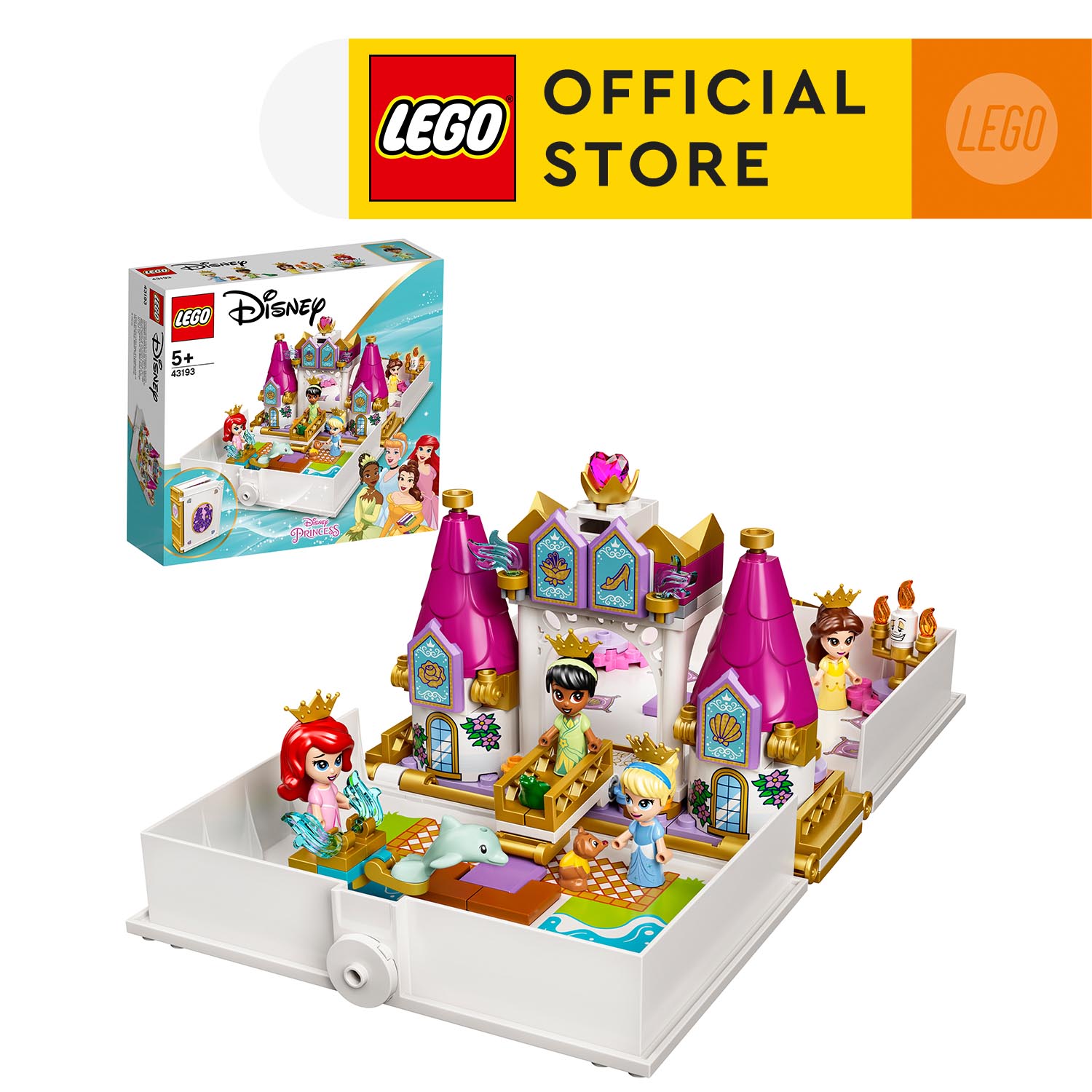 LEGO Disney Princess 43193 Hộp lâu đài công chúa Disney (131 chi tiết )