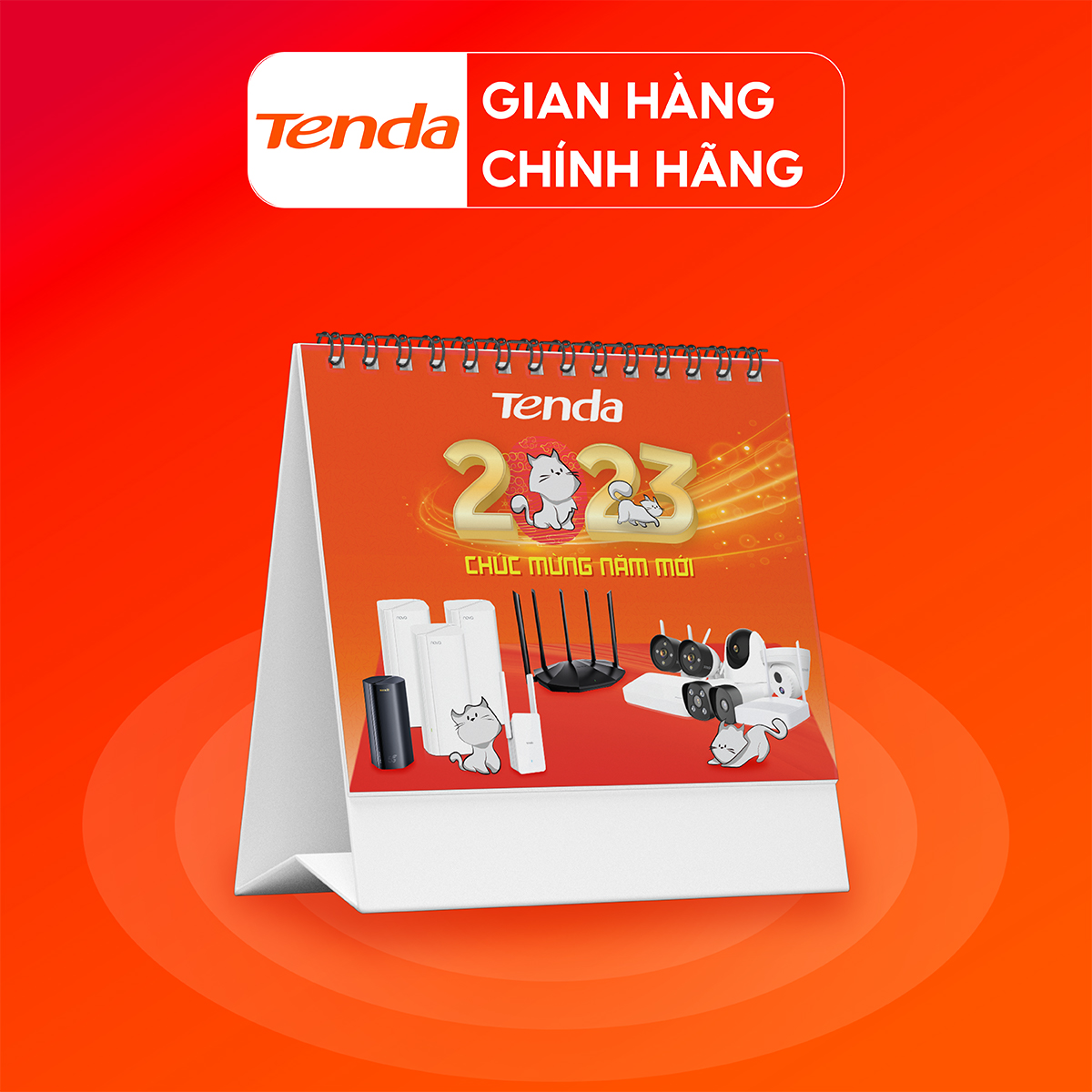 [Gift] Lịch để bàn Tenda 2023