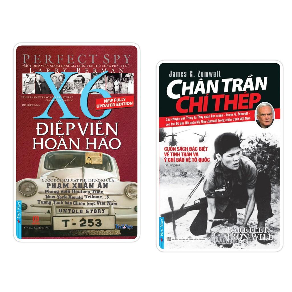 Sách - Combo Chân Trần Chí Thép + Điệp Viên Hoàn Hảo X6 - First News
