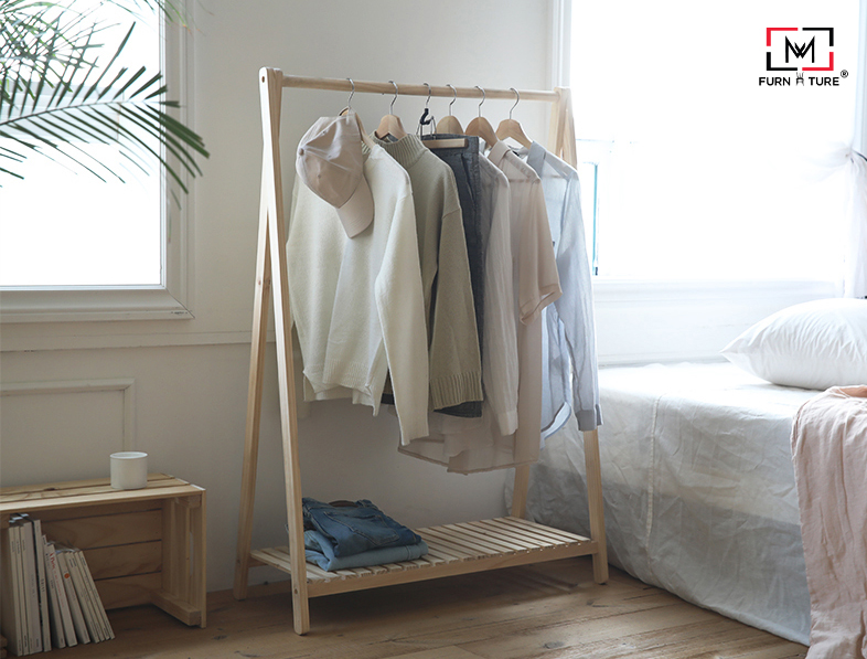 GIÁ TREO QUẦN ÁO HÀN QUỐC 1 TẦNG SIZE M - AHANGER1F
