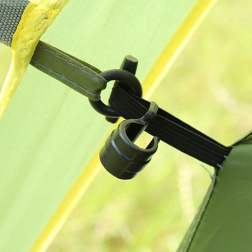 30 Pieces Camping Tent Clips Accessories Tent Hook Clamp Tool Durable Black 2.5cm