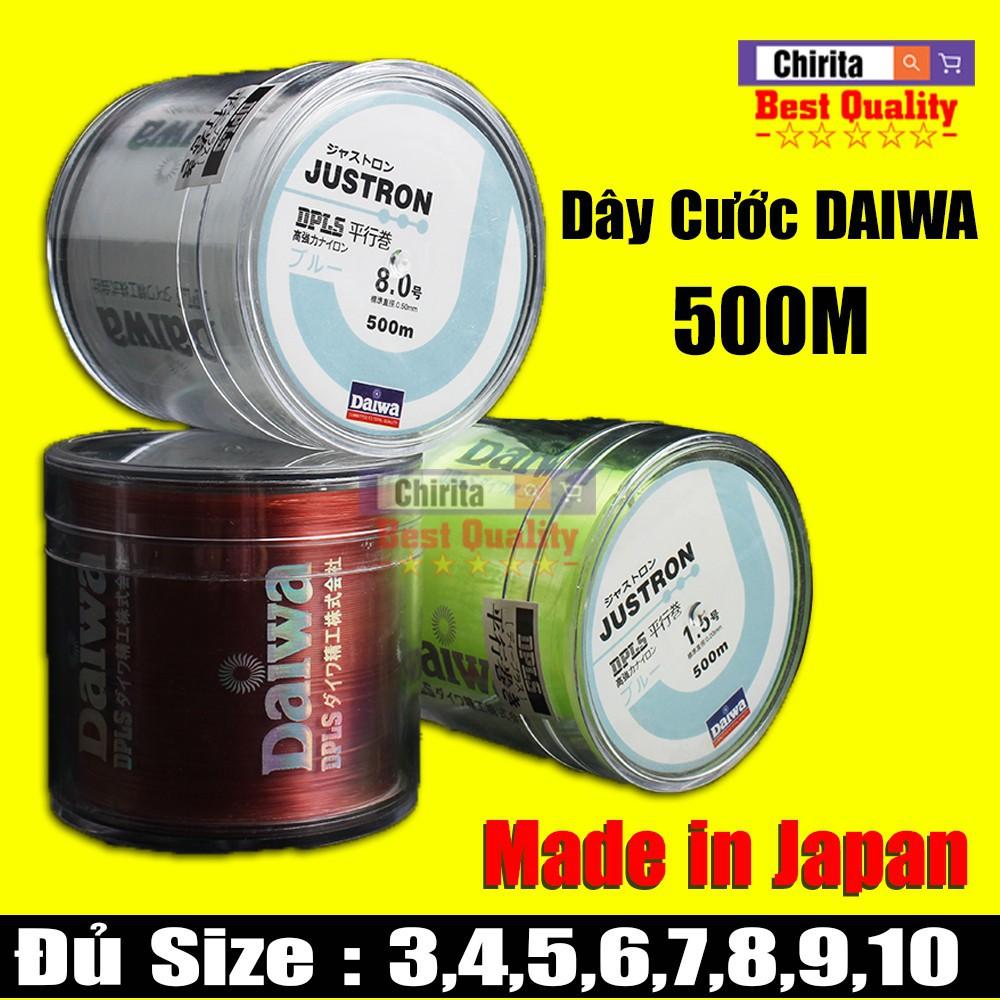 Dây Cước Câu Cá Siêu Bền Daiwa Justron Dài 500m ( Có Đủ Size ) – Dây Cước Câu Cá Nhật Bản (rẻ vô địch