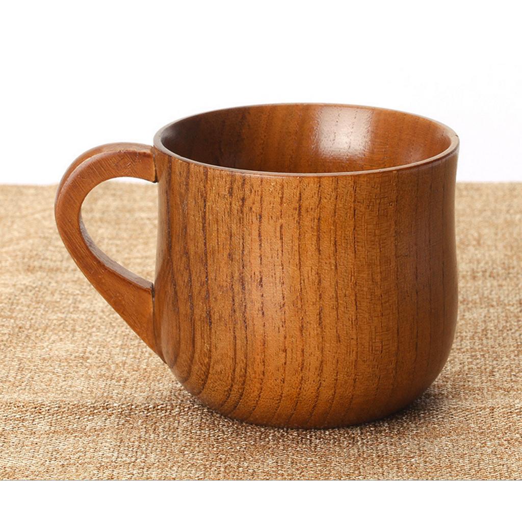 6xJujube Wooden Cup Handmade Coffee Tea Beer Juice Milk Mug Drink 7.5cmx6.8cm