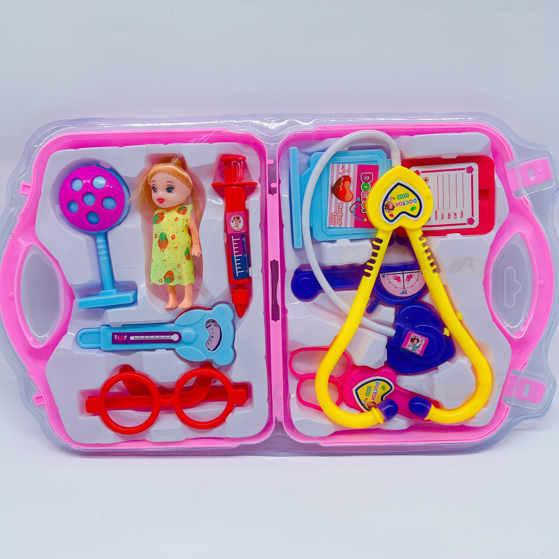 Vỉ đồ chơi bác sĩ có búp bê, đồ chơi vui cho bé nhựa abs loại 1 - Quà tặng hấp dẫn cho bé
