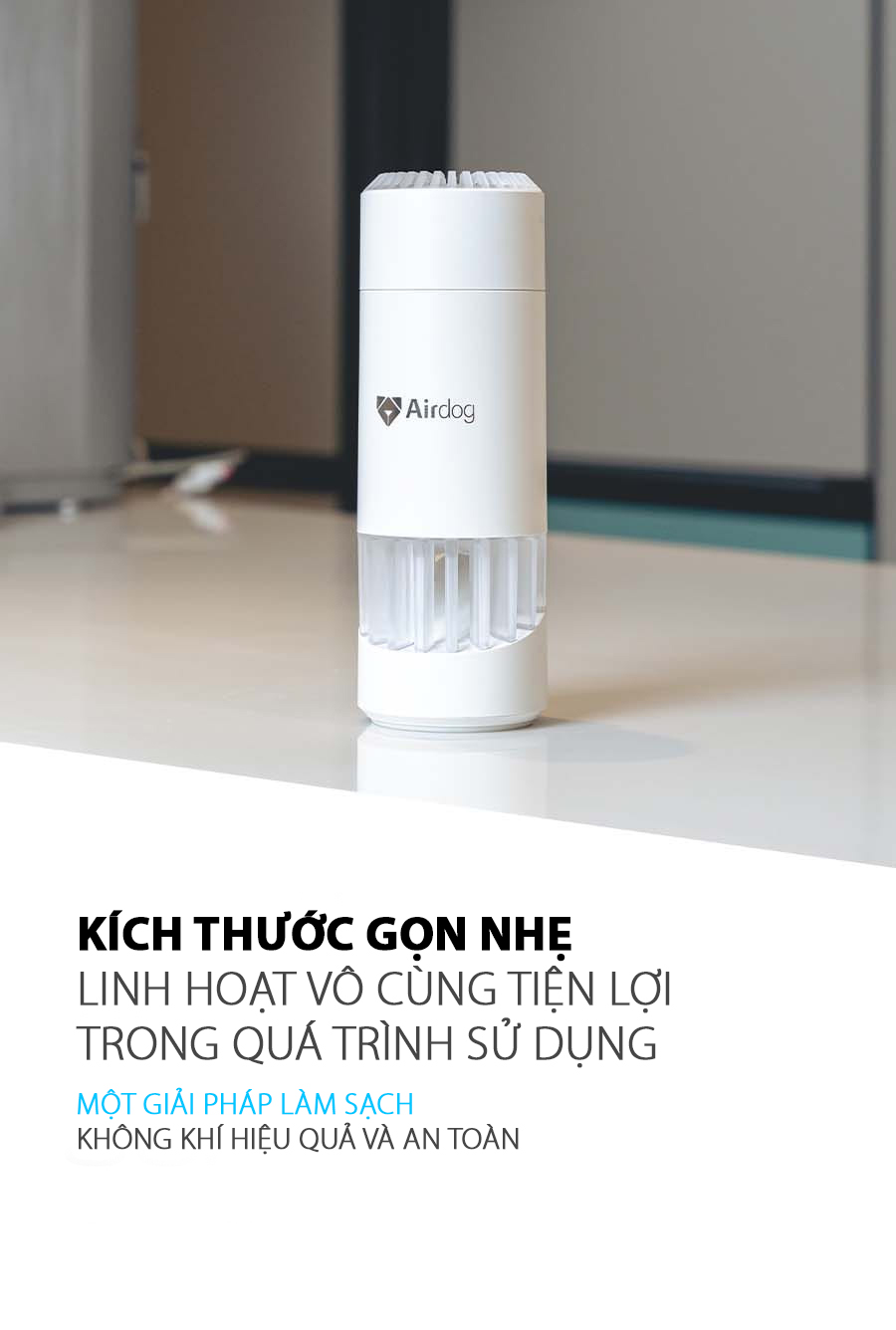 Máy lọc không khí Airdog mini (AirCap) CZ-20T - Hàng nhập khẩu