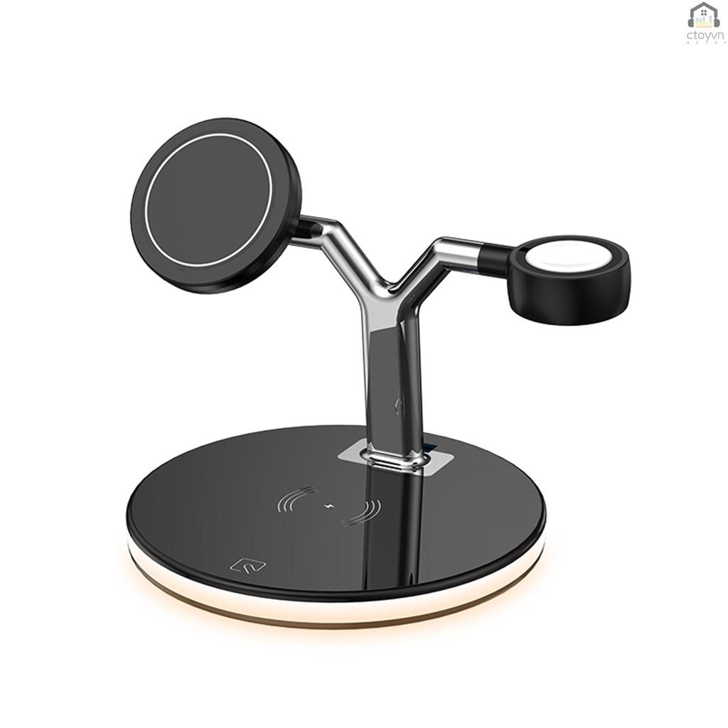 Đế sạc nhanh không dây 3 trong 1 cho iWatch Airpods Pro iPhone 12/12pro Max