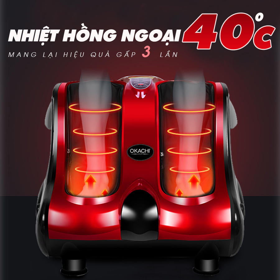 Máy massage chân hồng ngoại 3D OKACHI JP- 810 (4 motor)