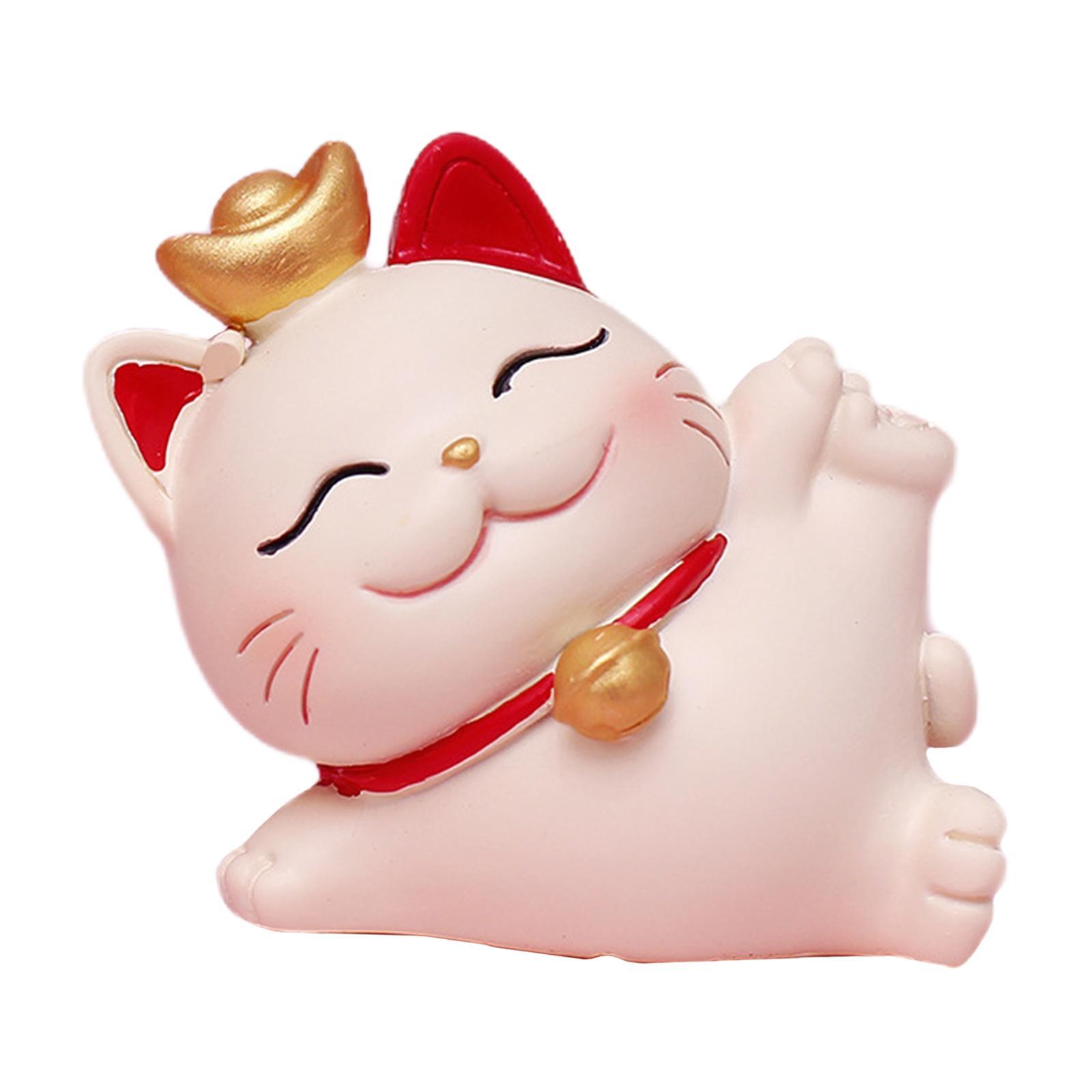 Tượng Mèo May Mắn Trang Trí Xe Hơi/ Nhà