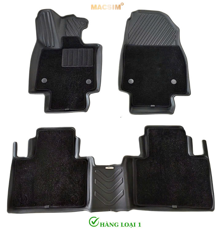Thảm lót sàn (sd4) ô tô 2 lớp cao cấp dành cho xe Lexus RX 2023+ (sd4) nhãn hiệu Macsim chất liệu TPE màu đen