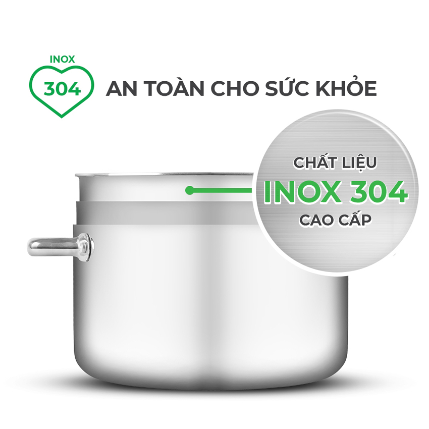 Bộ nồi Inox liền khối Elmich Trimax Eco EL-8001 - Hàng chính hãng