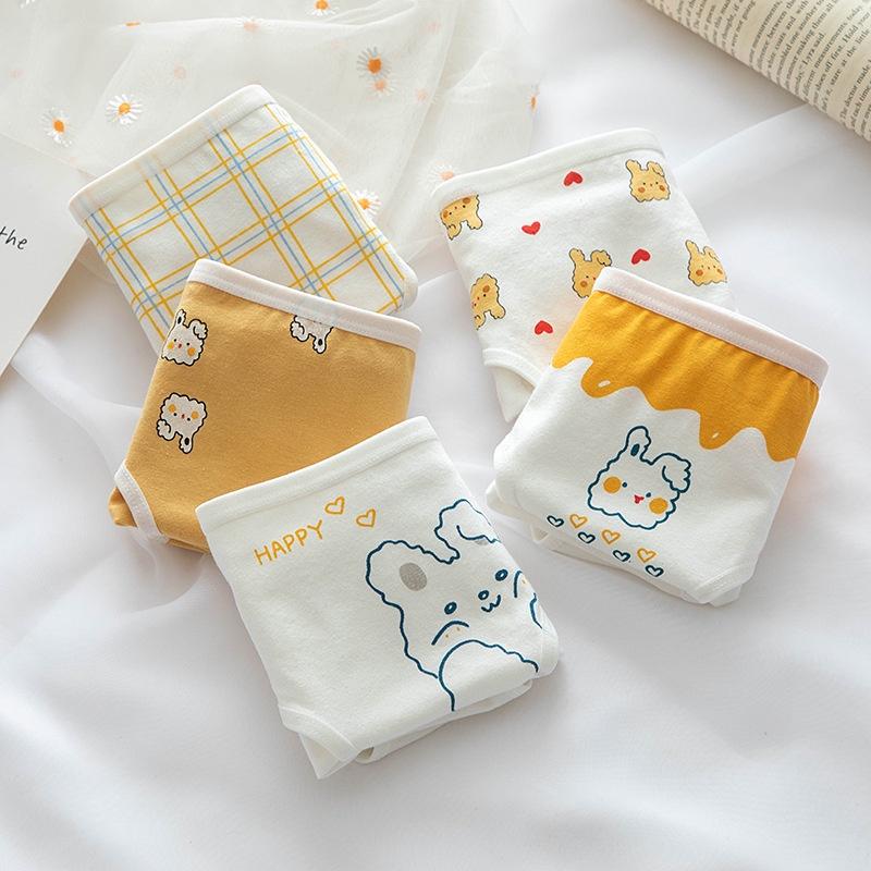 Quần lót nữ cotton giấy thỏ vàng bunny 0128