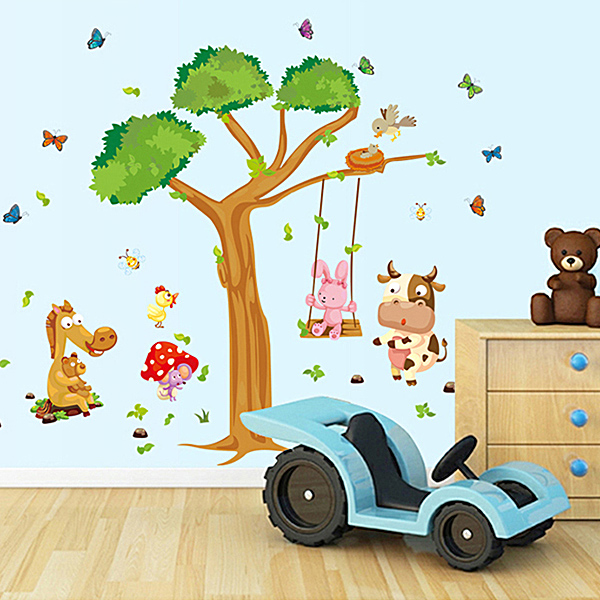 Decal Dán Tường Vườn Thú Binbin 11EB64
