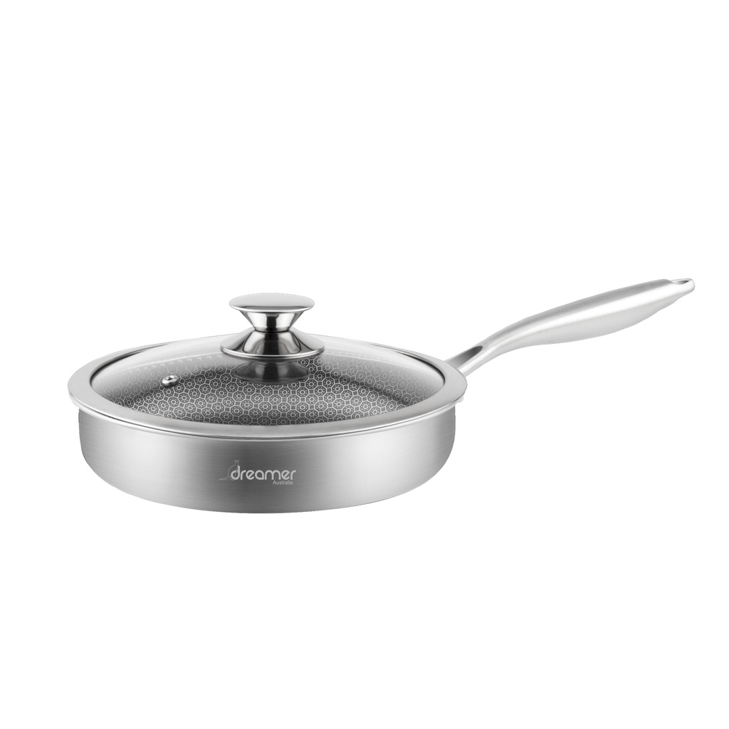 Chảo Chống Dính Đáy Từ DREAMER DKW-NFL128B Đường Kính 28 Cm Dày 0.35 Cm Cao Cấp Thương Hiệu Úc Tiêu Chuẩn Châu Âu - Hàng Chính Hãng