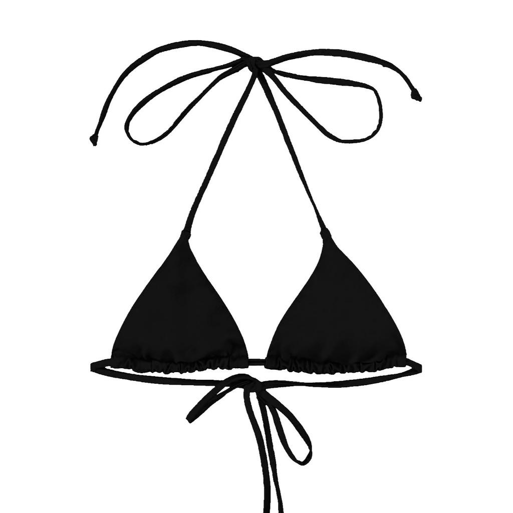 Áo bơi BOLD BIKINI dáng tam giác cột dây màu đen