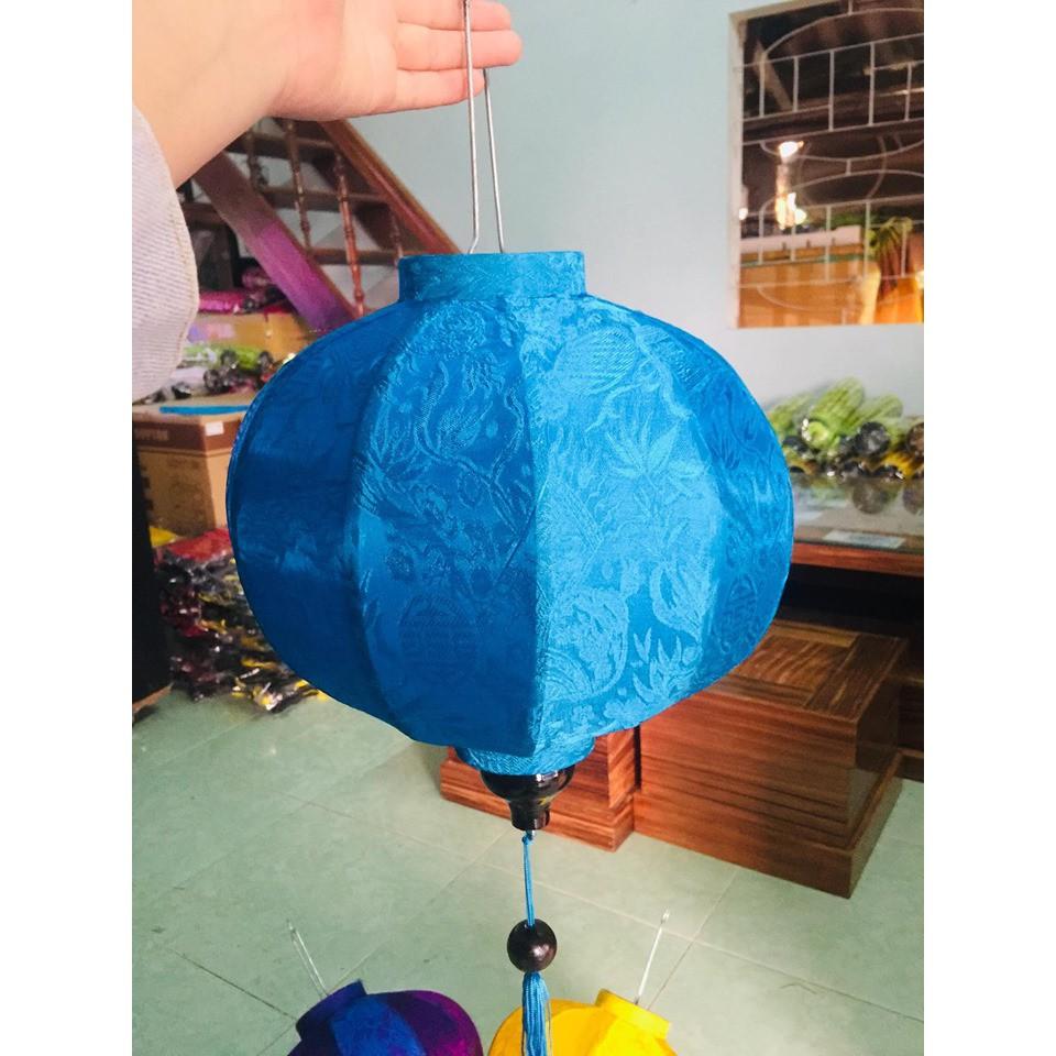 Đèn lồng Hội An kiểu tròn vải lụa cao cấp chuyên dùng trang trí
