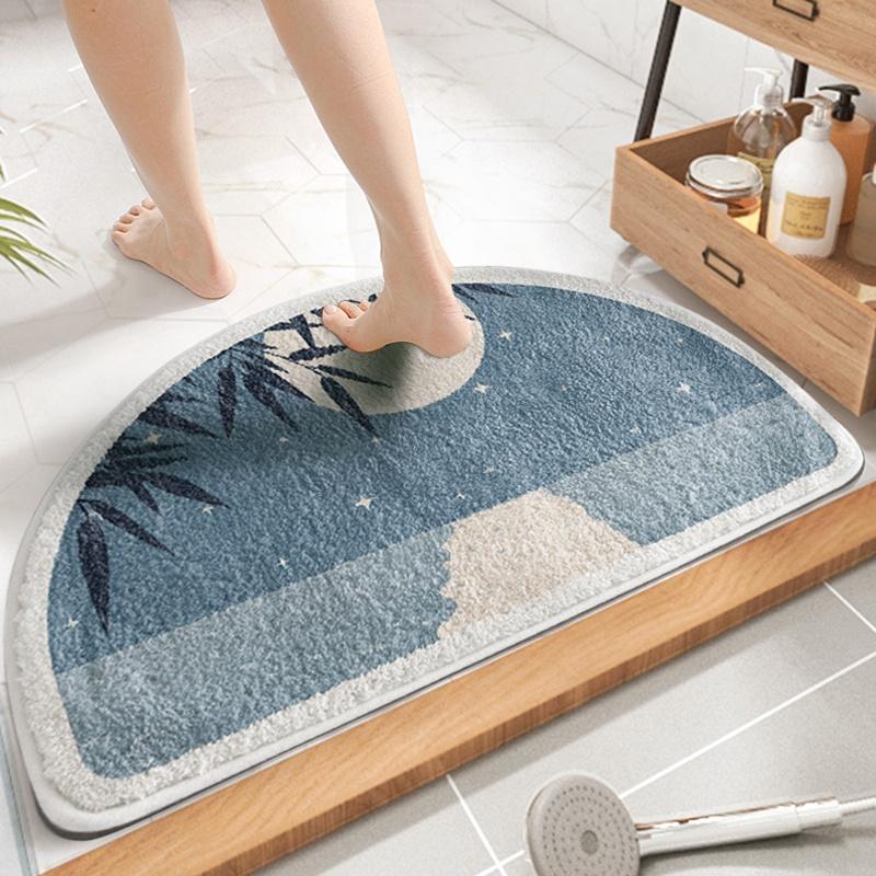 Thảm Lót Sàn Chống Trượt Thấm Hút Tốt Phong Cách Bắc Âu Trang Trí Nhà Cửa