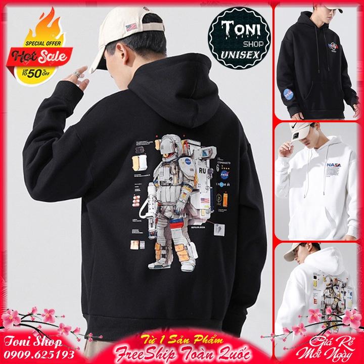 (Hot Trend) ÁO KHOÁC HOODIE NỈ NGOẠI Phi Hành Gia Nasa (HD3000 - Dày Đẹp)