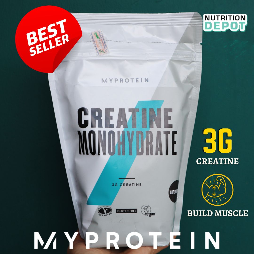 Thực phẩm bổ sung tăng cường năng lượng và sức mạnh Myprotein Creatine Monohydrate Không mùi 500g - Nutrition Depot VN